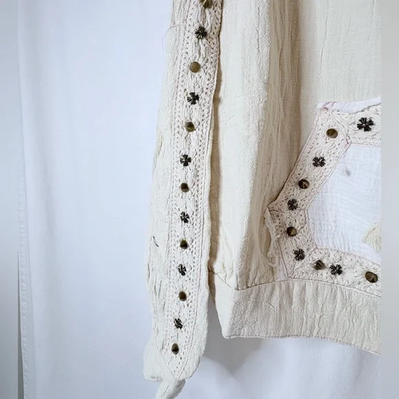 POL Cream Hooded Set with Stud Details - Picture 6 of 12